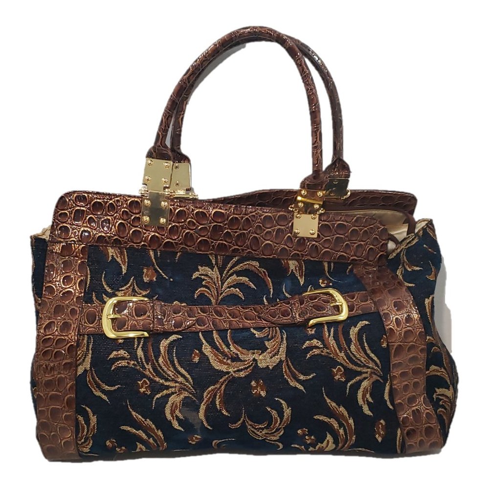 Hot in Hollywood Blue Brown Handbag